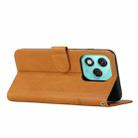 For Honor 400 Lite Stitching Calf Texture Buckle Leather Phone Case(Yellow) - 3