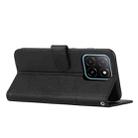 For Honor X6c 4G Stitching Calf Texture Buckle Leather Phone Case(Black) - 3