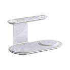 V2206 3 in 1 15W Wireless Charger with Night Light(Silver) - 1