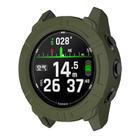 For Garmin Descent G2 Half Coverage Hollow TPU Armor Watch Protective Case(Army Green) - 2