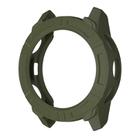 For Garmin Descent G2 Half Coverage Hollow TPU Armor Watch Protective Case(Army Green) - 3