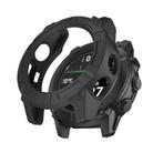 For Garmin Descent G2 Half Coverage Hollow TPU Armor Watch Protective Case(Black) - 1