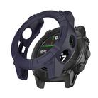 For Garmin Descent G2 Half Coverage Hollow TPU Armor Watch Protective Case(Midnight Blue) - 1