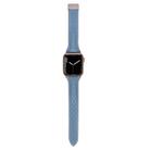 For Apple Watch 46mm / 49mm / 45mm / 44mm Kalebol Diamond Pattern Magnetic Buckle Leather Strap(Mist Blue) - 3