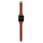 For Apple Watch 46mm / 49mm / 45mm / 44mm Kalebol Diamond Pattern Magnetic Buckle Leather Strap(Brown) - 3