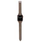 For Apple Watch 42mm / 41mm / 40mm / 38mm Kalebol Diamond Pattern Magnetic Buckle Leather Strap(Taupe) - 3