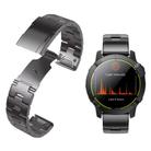 For Garmin Watch 22mm Oracle Titanium Alloy Watch Band(Grey) - 2