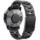 For Garmin Watch 26mm Oracle Titanium Alloy Watch Band(Black) - 1