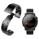For Garmin Watch 26mm Oracle Titanium Alloy Watch Band(Black) - 2