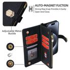For iPhone 13 Pro Max Crossbody Handle Cross Texture Leather Phone Case(Black) - 3