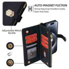 For iPhone 14 Pro Max Crossbody Handle Cross Texture Leather Phone Case(Black) - 3