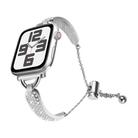 For Apple Watch 42mm / 41mm / 40mm / 38mm Kalebol Stone Curved Zinc Alloy Strap(Silver) - 1