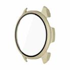 For Garmin Approach S50 Tempered Film Integrated PC Watch Protective Case(Ivory White) - 3