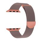 For Apple Watch 46mm / 49mm / 45mm / 44mm Kalebol Semi-round Tail Milan Stainless Steel Strap(Pink Orange) - 2