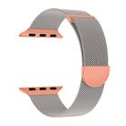 For Apple Watch 46mm / 49mm / 45mm / 44mm Kalebol Semi-round Tail Milan Stainless Steel Strap(Starlight Orange) - 2