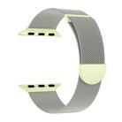 For Apple Watch 46mm / 49mm / 45mm / 44mm Kalebol Semi-round Tail Milan Stainless Steel Strap(Starlight Green) - 2