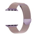 For Apple Watch 42mm / 41mm / 40mm / 38mm Kalebol Semi-round Tail Milan Stainless Steel Strap(Pink Purple) - 2