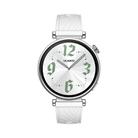 Kalebol 18mm Universal Textured Silicone Silver Buckle Strap(White) - 3