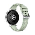 Kalebol 18mm Universal Textured Silicone Silver Buckle Strap(Green Grass) - 2