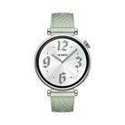Kalebol 18mm Universal Textured Silicone Silver Buckle Strap(Green Grass) - 3