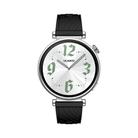 Kalebol 18mm Universal Textured Silicone Silver Buckle Strap(Black) - 3