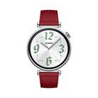 Kalebol 18mm Universal Textured Silicone Silver Buckle Strap(Red) - 3