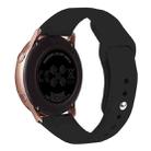 Kalebol 18mm Universal Reverse Buckle Silicone Watch Band(Black) - 2