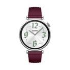 Kalebol 18mm Universal Textured Silicone Black Buckle Strap(Wine Red) - 3
