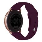 Kalebol 20mm Universal Reverse Buckle Silicone Watch Band(Wine Red) - 2