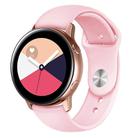 Kalebol 20mm Universal Reverse Buckle Silicone Watch Band(Pink) - 1