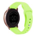 Kalebol 20mm Universal Reverse Buckle Silicone Watch Band(Light Green) - 2