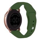 Kalebol 20mm Universal Reverse Buckle Silicone Watch Band(Pine Green) - 2