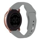 Kalebol 20mm Universal Reverse Buckle Silicone Watch Band(Grey) - 2