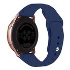 Kalebol 20mm Universal Reverse Buckle Silicone Watch Band(Dark Blue) - 2