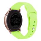 Kalebol 22mm Universal Reverse Buckle Silicone Watch Band(Light Green) - 2