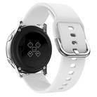 Kalebol 20mm Universal Flat Head Buckle Silicone Watch Band(White) - 2