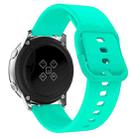 Kalebol 22mm Universal Flat Head Buckle Silicone Watch Band(Mint Green) - 2