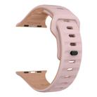 For Apple Watch 42mm / 41mm / 40mm / 38mm Kalebol Wave Reverse Buckle Two-color Silicone Strap(Oxford Pink Rose Grey) - 3