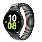 Kalebol 20mm Universal Nylon Loop Fastener Watch Band(Black Rainbow) - 1