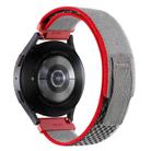 Kalebol 20mm Universal Nylon Loop Fastener Watch Band(Red Grey) - 2