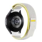 Kalebol 20mm Universal Nylon Loop Fastener Watch Band(Yellow White) - 2