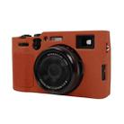 For FUJIFILM X100VI Litchi Texture Soft Silicone Protective Case(Brown) - 1