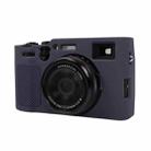 For FUJIFILM X100VI Litchi Texture Soft Silicone Protective Case(Dark Blue) - 1