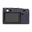 For FUJIFILM X100VI Litchi Texture Soft Silicone Protective Case(Dark Blue) - 3