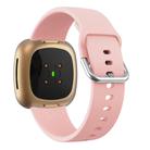 Kalebol Pin Buckle Silicone Watch Band For Fitbit Versa 3 / 4(Pink) - 2