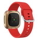 Kalebol Pin Buckle Silicone Watch Band For Fitbit Versa 3 / 4(Red) - 2