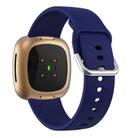 Kalebol Pin Buckle Silicone Watch Band For Fitbit Versa 3 / 4(Dark Blue) - 2