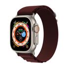 For Apple Watch 46mm / 49mm / 45mm / 44mm Kalebol Aline Nylon Loop Watch Band(Wine Red) - 1