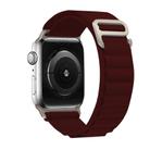 For Apple Watch 46mm / 49mm / 45mm / 44mm Kalebol Aline Nylon Loop Watch Band(Wine Red) - 2