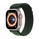 For Apple Watch 46mm / 49mm / 45mm / 44mm Kalebol Aline Nylon Loop Watch Band(Army Green) - 1